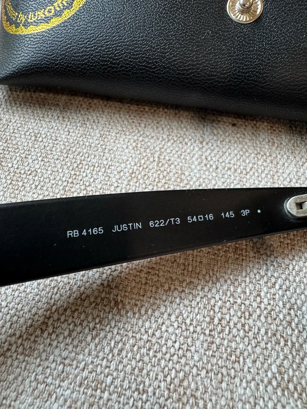 Ray-Ban Justin Square Polarized Sunglasses Black 54mm